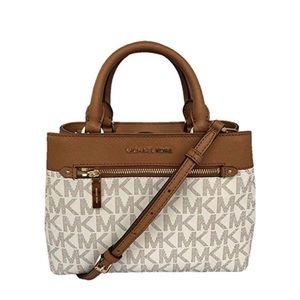 Michael Kors Hailee XS Vanilla/Acorn Satchel
